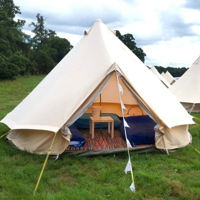 Bell Tent with 3 x Double Airbeds (for 3-6 people)